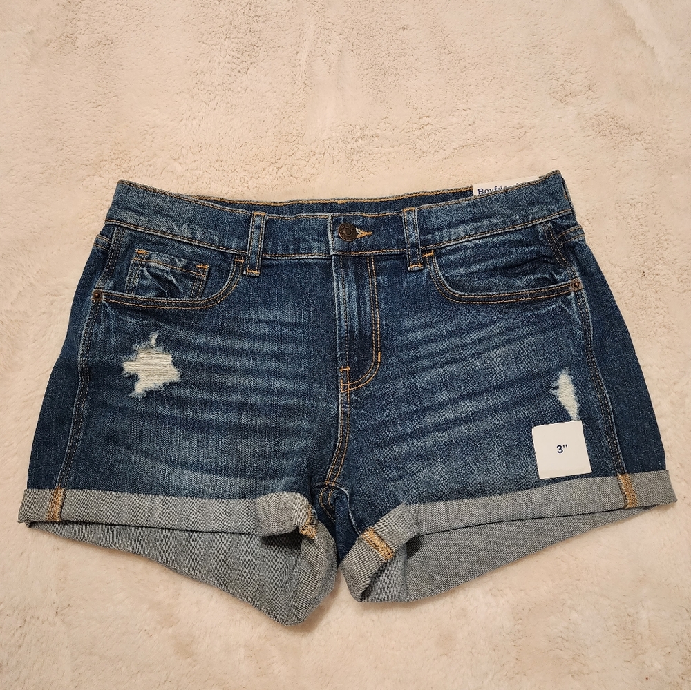 Old Navy women's Boyfriend Mid-Rise 3" Shorts